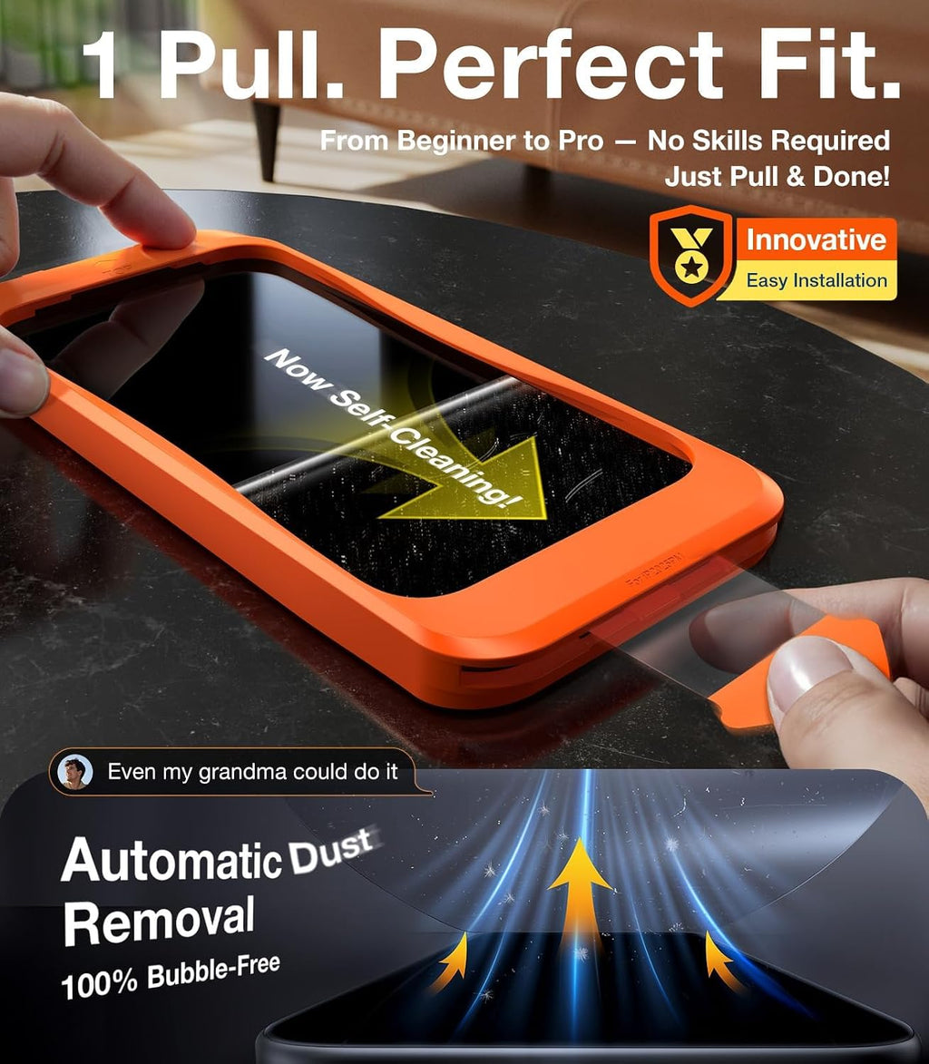 UltraGlass Top 9H+ Armor - Protector de pantalla de privacidad para iPhone