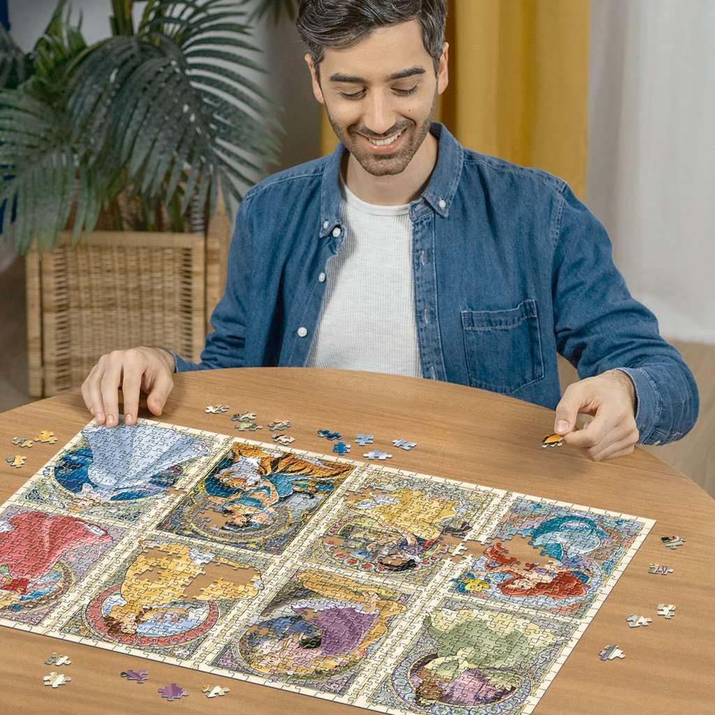 Ravensburger Disney 12000497 - Rompecabezas de princesa Art Nouveau de 1000 piezas para adultos, herramientas hechas a mano, fabricado en Alemania, cada pieza encaja perfectamente