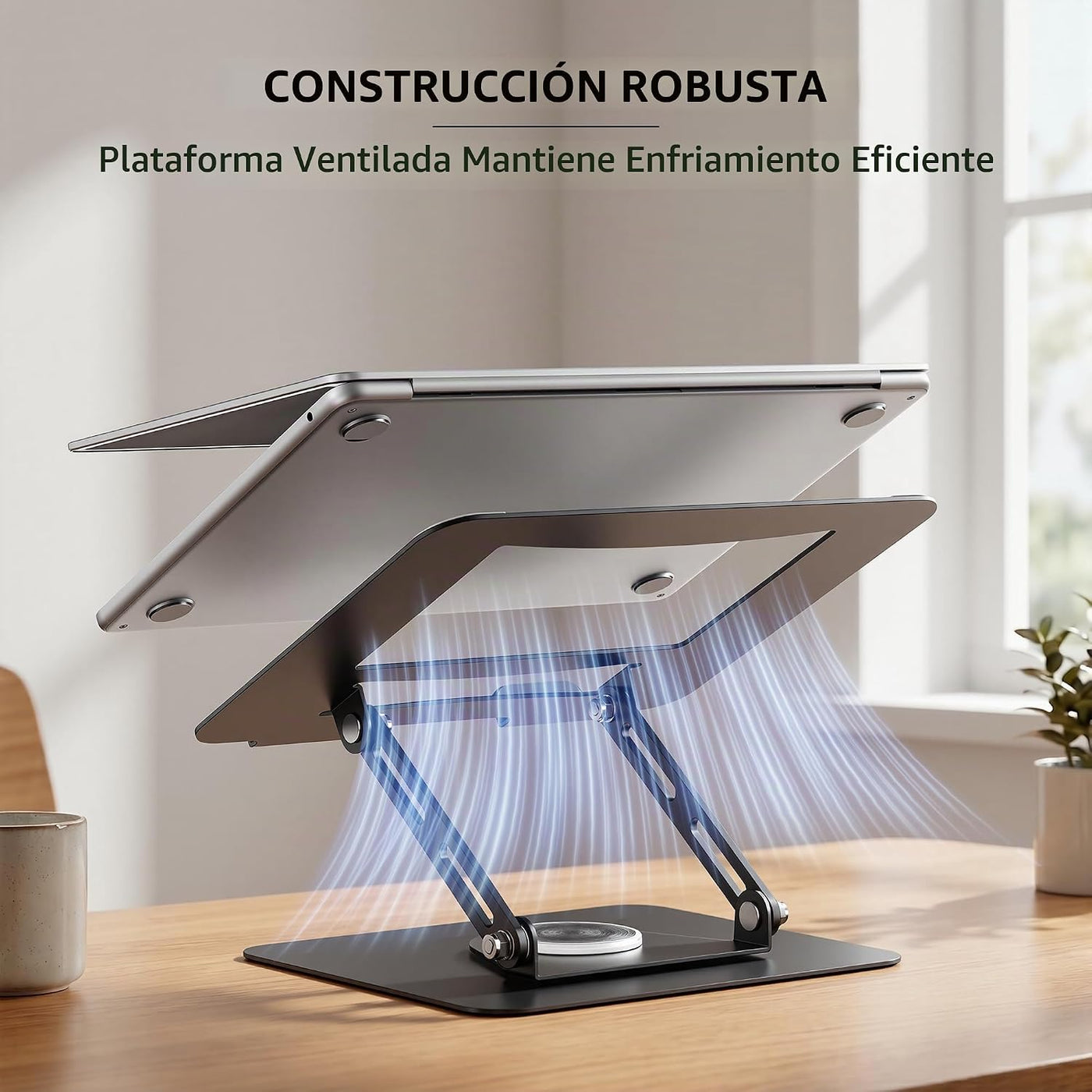 ALASHI Soporte para laptop para escritorio con base giratoria de 36...