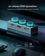 E-Tank Estación de Carga de Escritorio 7 en 1, Cargador GaN USB-C de 240W Máx.