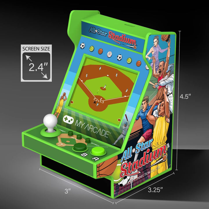 My Arcade All Star Stadium Nano Player- Portable Mini Arcade Machin...