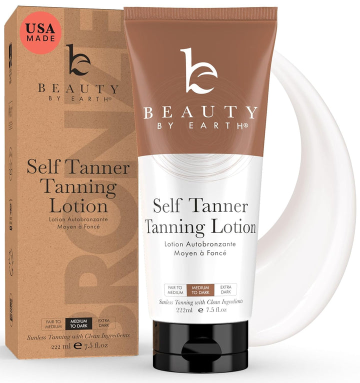 Beauty by Earth - Autobronceador hecho en EE. UU. con ingredientes...