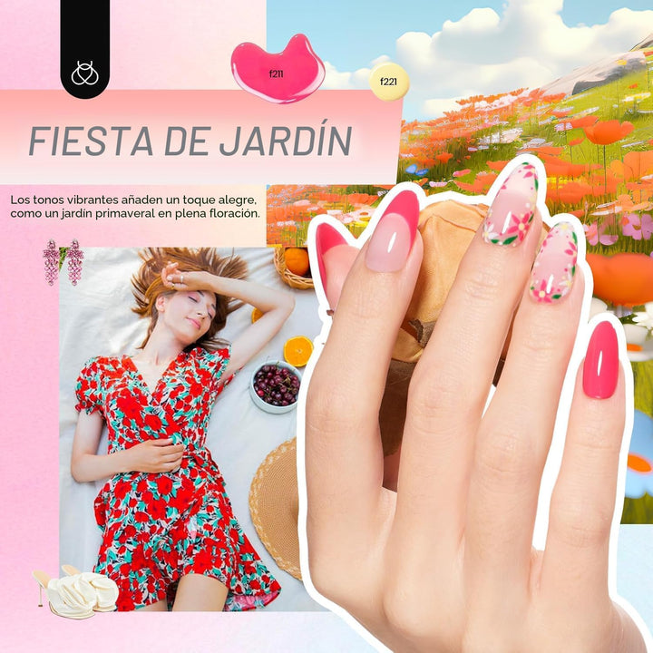Beetles - Kit de esmalte de uñas de gel con luz UV, kit de 54 pieza...