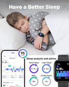 BIGGERFIVE Reloj inteligente para niños, reloj de seguimiento de fitness de