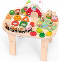 Weilim Mesa de actividades Montessori para niños de 1 año, juguete de