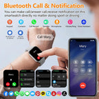 Reloj inteligente para mujeres y hombres, relojes inteligentes con GPS con frecuencia cardíaca, SpO2, monitor de sueño/estrés, más de 100 relojes deportivos de fitness, rastreador de actividad impermeable IP68 para teléfono Android/iOS (plata, 1.96