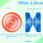 MAGICYOYO K2 - Yoyo profesional de cristal, paquete de 3, Yoyo sensible