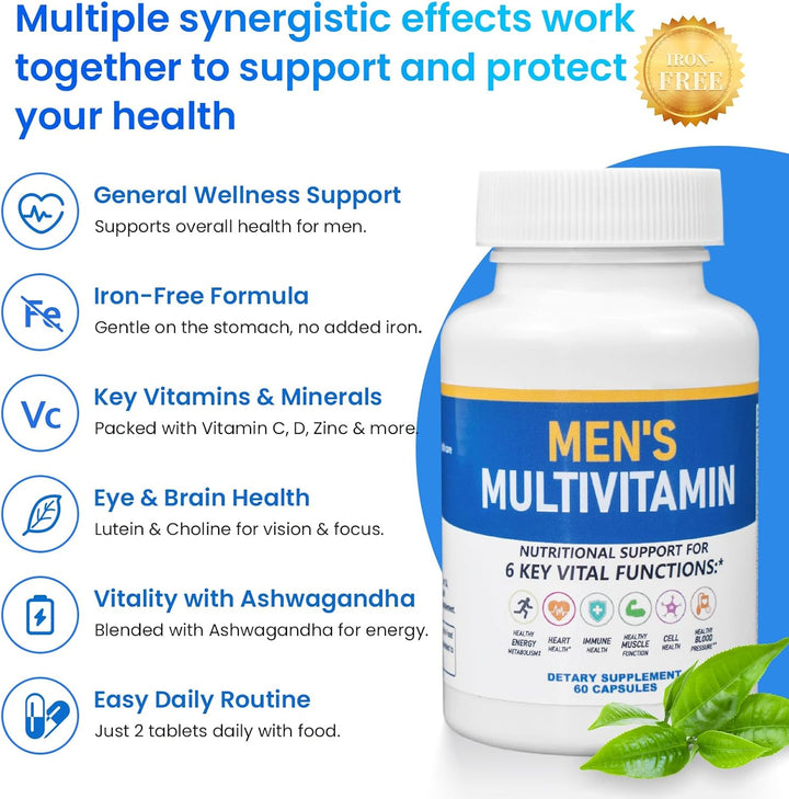 ssumiao Los multivitamínicos para hombres contienen más de 50 nutri...