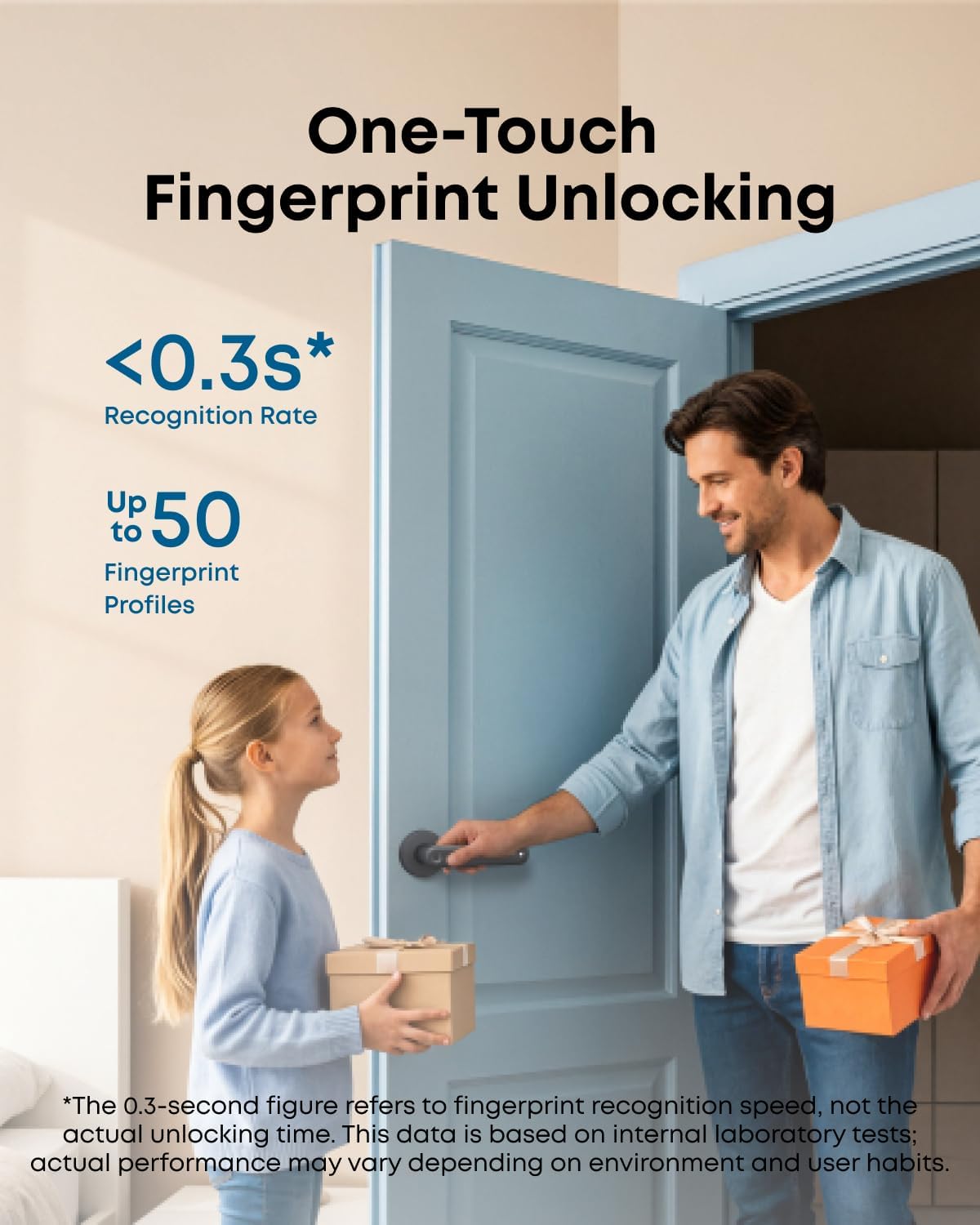 eufy Security Smart Lock FamiLock C32, cerradura sin llave de huellas