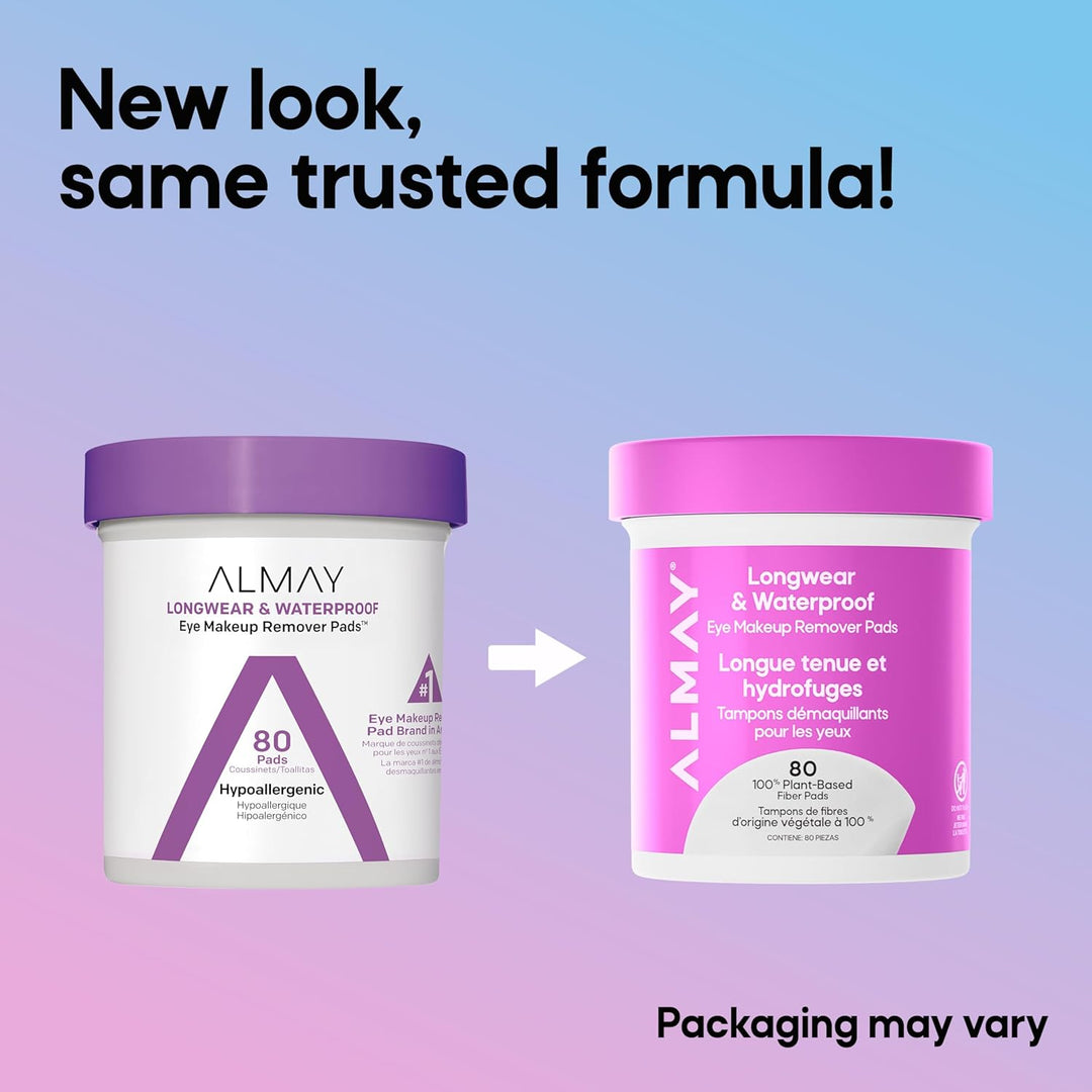 Almay Toallitas biodegradables removedoras de maquillaje duradero,...