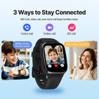 Reloj inteligente K9 para niños, 4G AI reloj inteligente para niños con rastreador GPS, reloj de teléfono, videollamadas, AMOLED de 1.78 pulgadas, SOS, modo escolar, IP68 impermeable