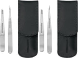 Tweezerman Juego de pinzas pequeñas con estuche de viaje, pinzas pu...