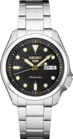SEIKO Reloj automático para hombre – 5 deportes – calendario día/fecha, agujas y marcadores LumiBrite y bisel giratorio, 328.1 ft resistente al agua