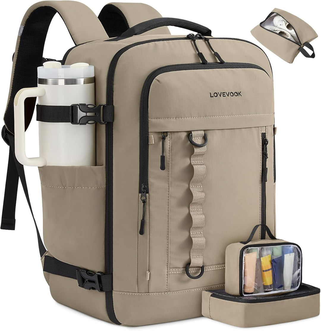 LOVEVOOK Mochila de viaje Mochila de transporte, Caqui