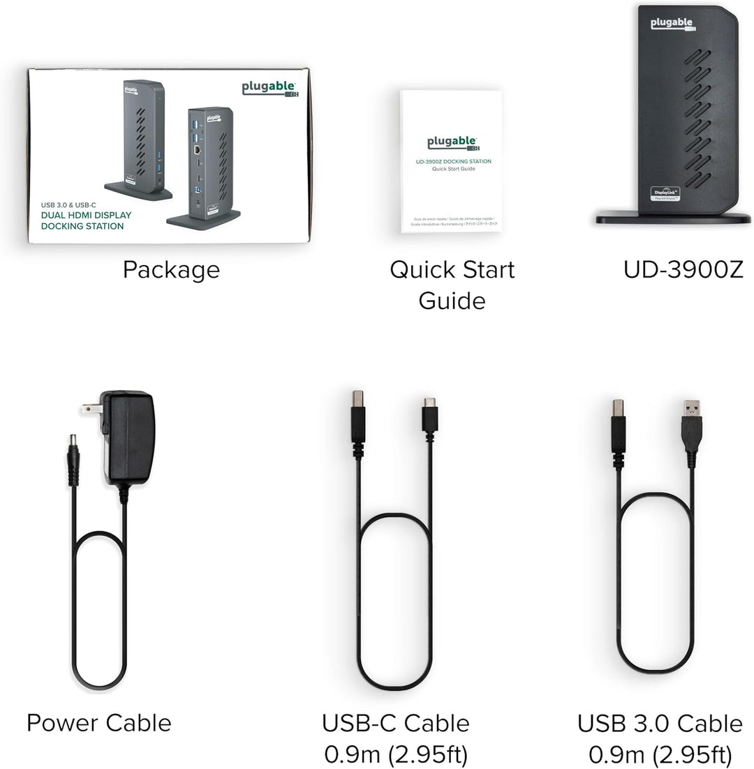 Plugable Estación de acoplamiento universal USB 30 y USB-C