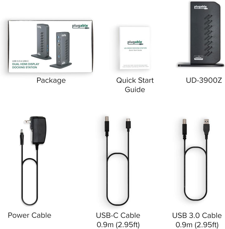 Plugable Estación de acoplamiento universal USB 30 y USB-C