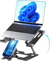 Soporte ergonómico 2 en 1 para teléfono portátil para escritorio, e...