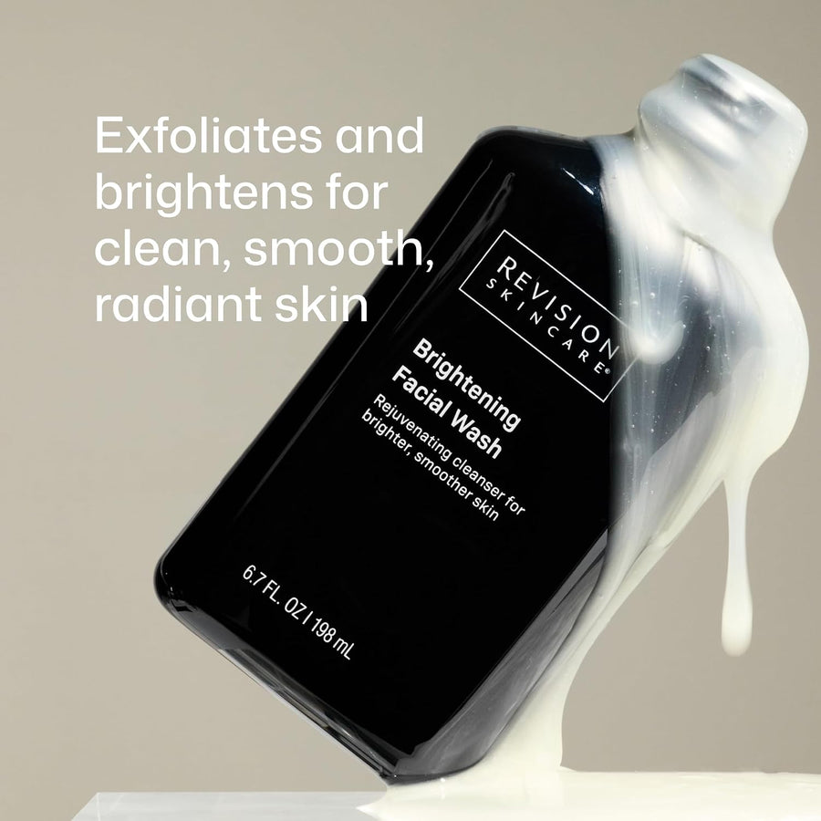 Revision Skincare Brightening Facial Wash, limpiador facial exfolia...