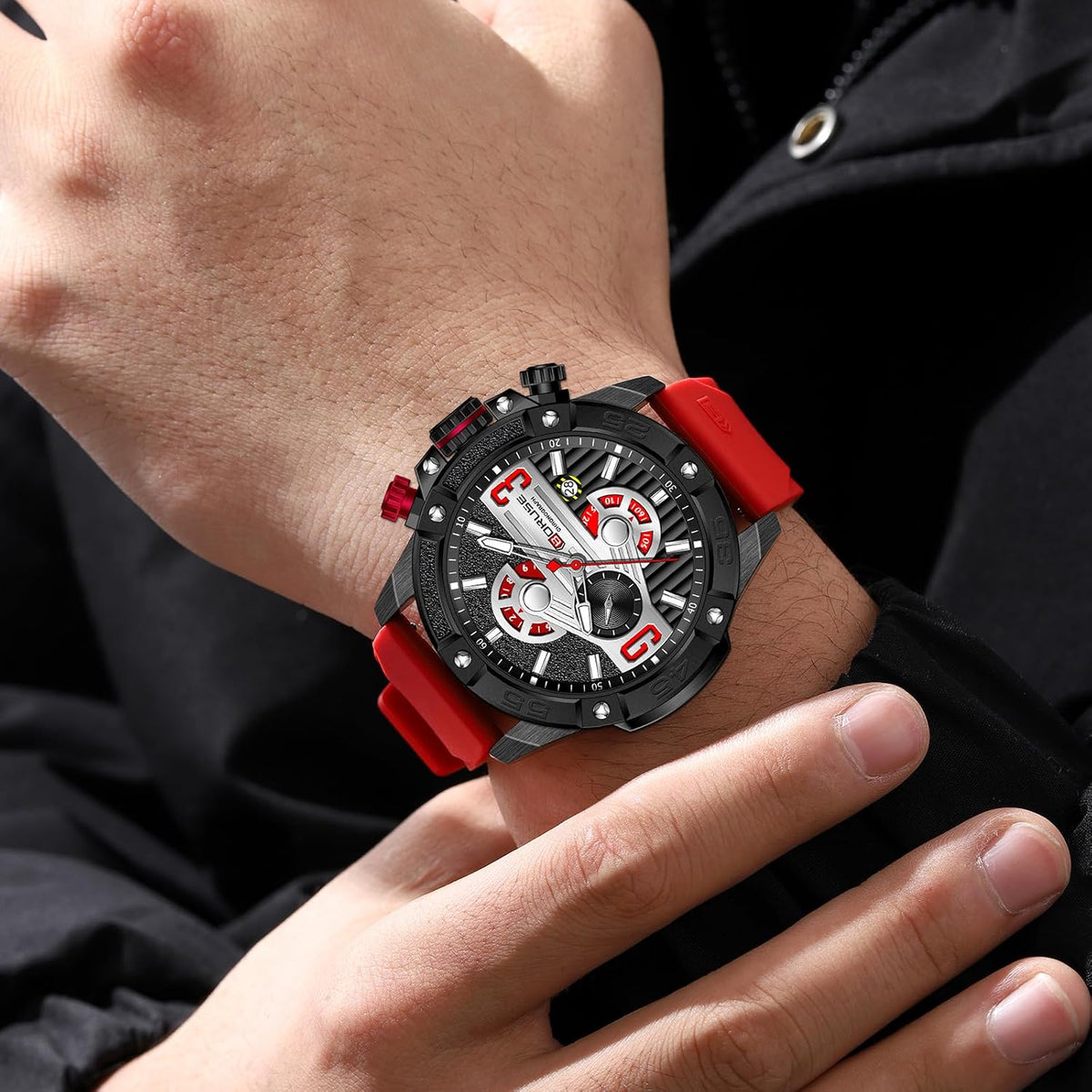 Relojes de Moda para Hombres, Estilo Fashion, Panto Análogo Cuadrado Grande para Hombres