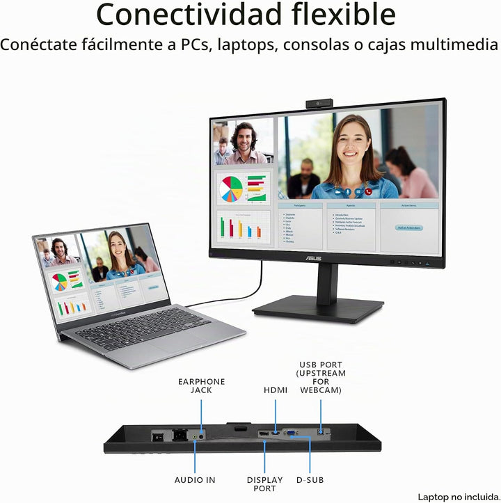ASUS Monitor de videoconferencia 1080P de 27 pulgadas (BE279QSK) -...