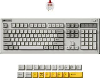 Keychron R6 - Teclado mecánico inalámbrico retro, 100% tamaño compl...