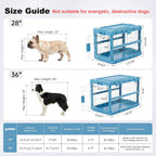 Jaula plegable para perros de 28" L para perros, perrera resistente