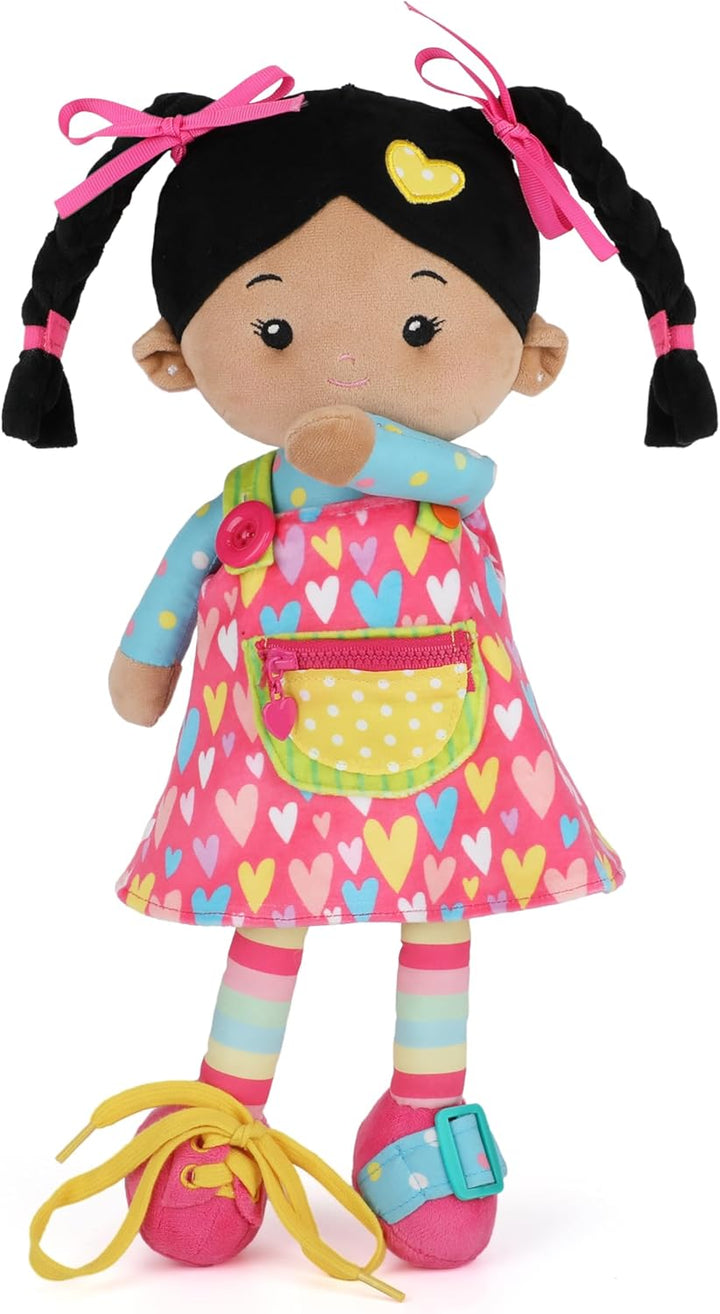 LeyaDoll Soft Bady - Muñeca de bebé suave y educativa (16 pulgadas)...