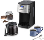 Cuisinart Cafetera automática de 12 tazas con molinillo de cuchilla, jarra