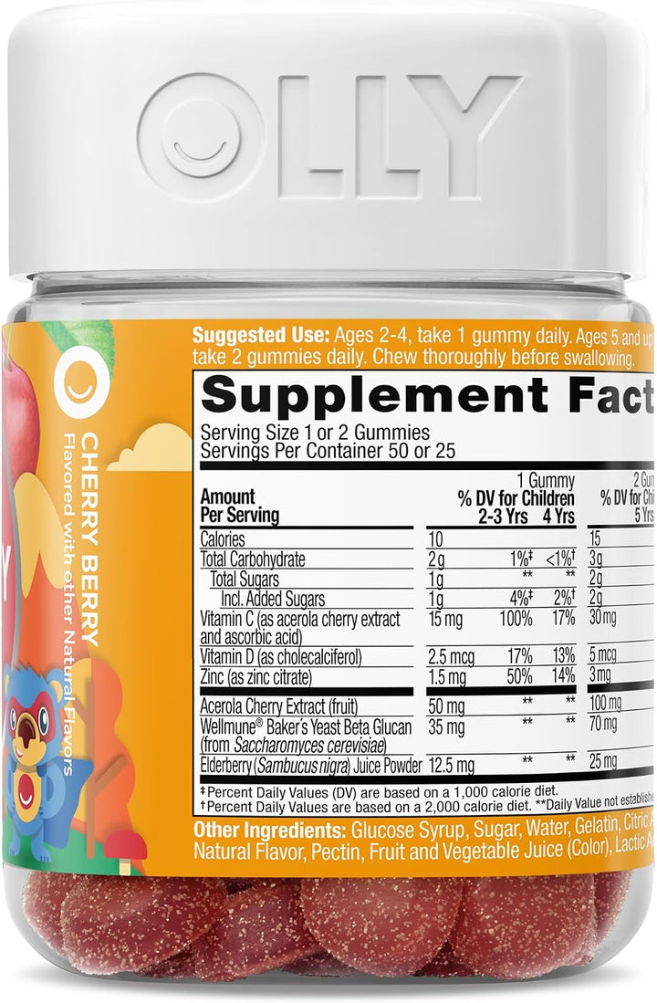 Suplementos probióticos de goma multivitamínico OLLY Kids, Mighy Im...