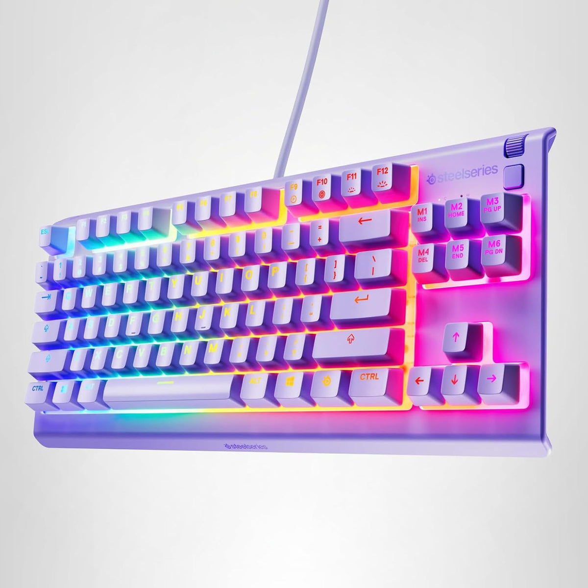 Teclado para juegos SteelSeries Apex 3 TKL Lavender RGB \u2014 Fact...