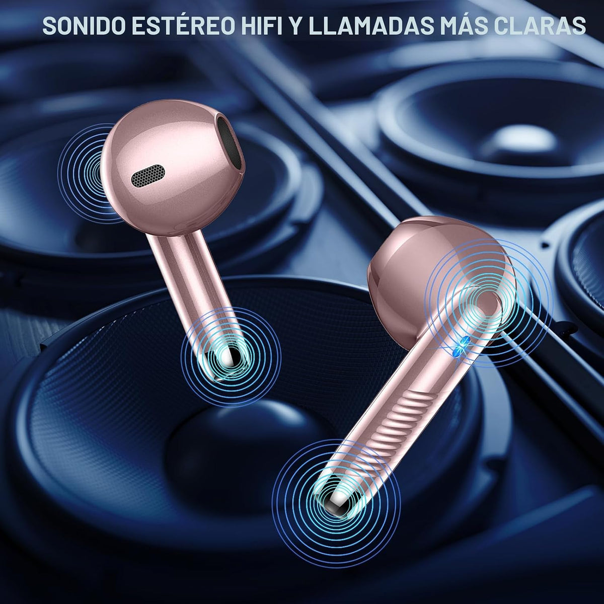 Auriculares inalámbricos, auriculares Bluetooth 5.4, estéreo de alta