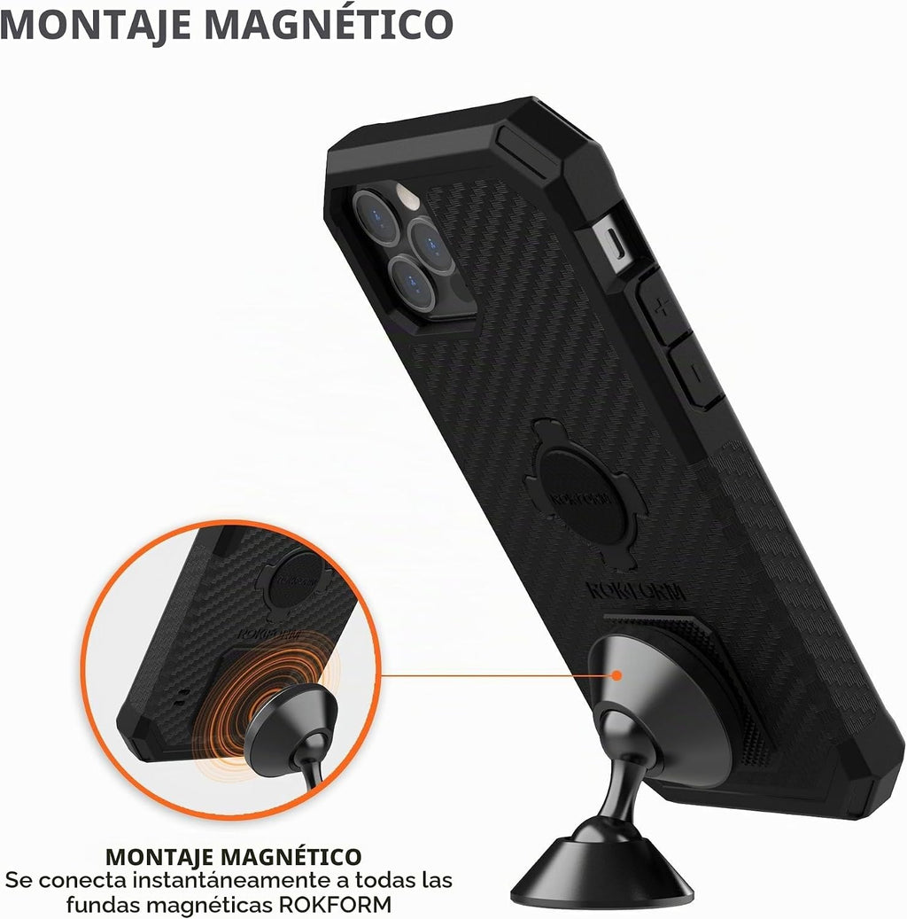 Rokform - Soporte magnético ajustable para automóvil, giratorio de 360