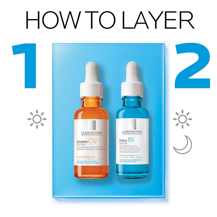 La Roche-Posay Hyalu B5 Pure Hyaluronic Acid Serum for Face, Vitami...