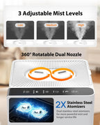 Mifasol Humidificador de niebla fría para habitación grande