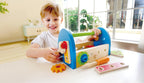 Caja de herramientas Hape de madera del niño y juego de accesorios