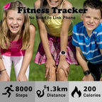 Relojes para niños y niñas, reloj deportivo digital con contador de pasos, podómetro, alarma de vibración, sin aplicación, impermeable, rastreador de fitness, reloj para niños, niñas, adolescentes