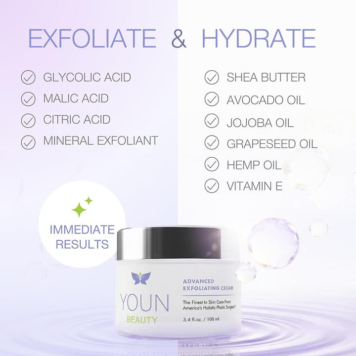 YOUN Beauty Lavado facial exfoliante Wash-Off por el Dr. Anthony Yo...