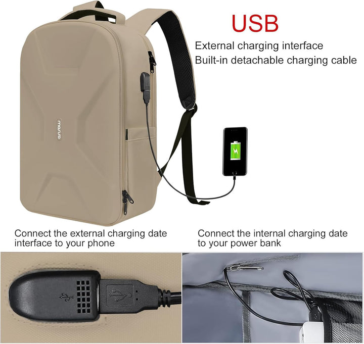 MOSISO Mochila para laptop de 15.6-16 pulgadas de 35L con puerto de...