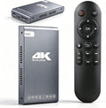Reproductor multimedia digital Ultra HD 4K@60Hz y caja de disco duro 2 en 1