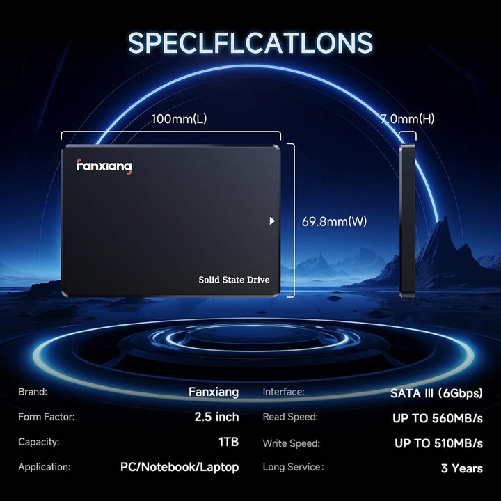 fanxiang 1 TB SSD SATA de 2.5'' SATA III de 6 Gb\/s Unidad...