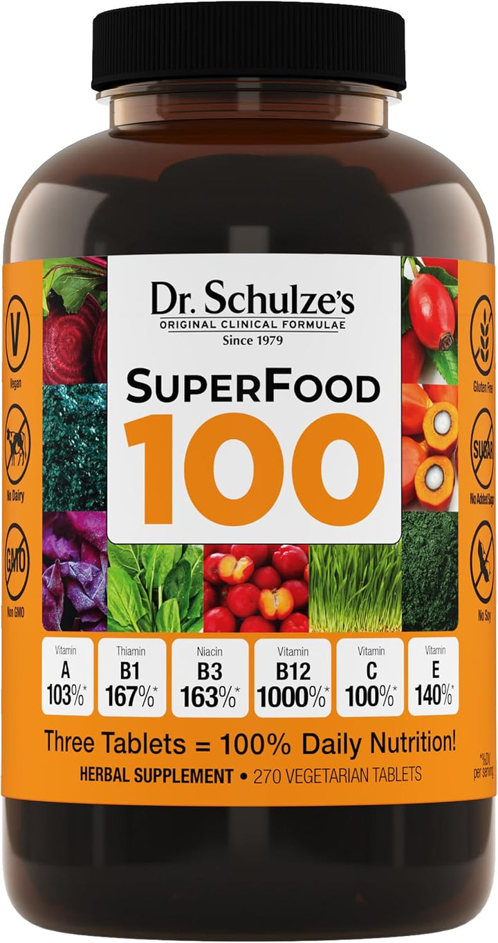 Dr. Schulze's SuperFood 100 - Suplemento de superalimento diari...