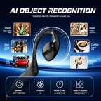 MONODEAL E12 Auriculares inteligentes de conducción ósea con cámara