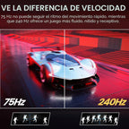 CRUA Monitor curvo para juegos de 32" 4K 240 Hz, 1500R, FreeSync, p...