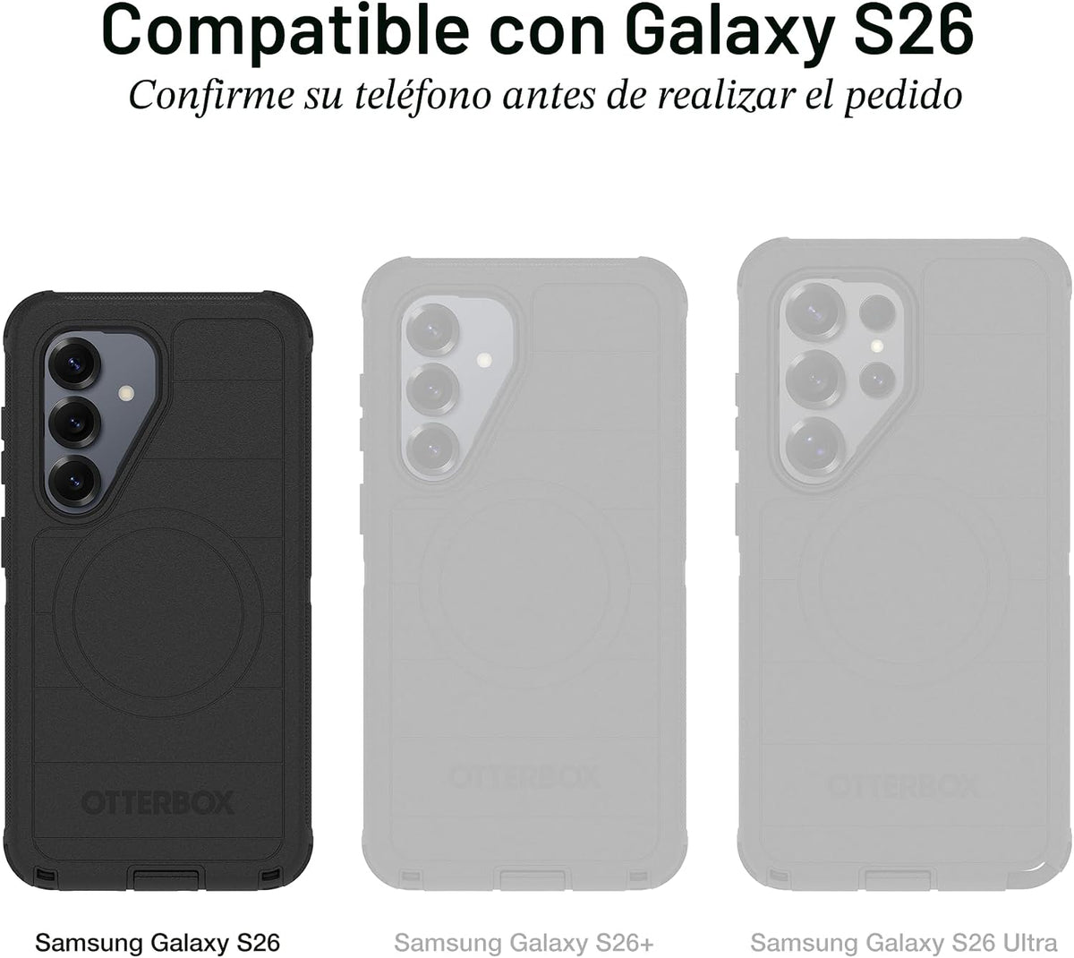 OtterBox - Carcasa para Samsung Galaxy S26 Commuter Series, color negro