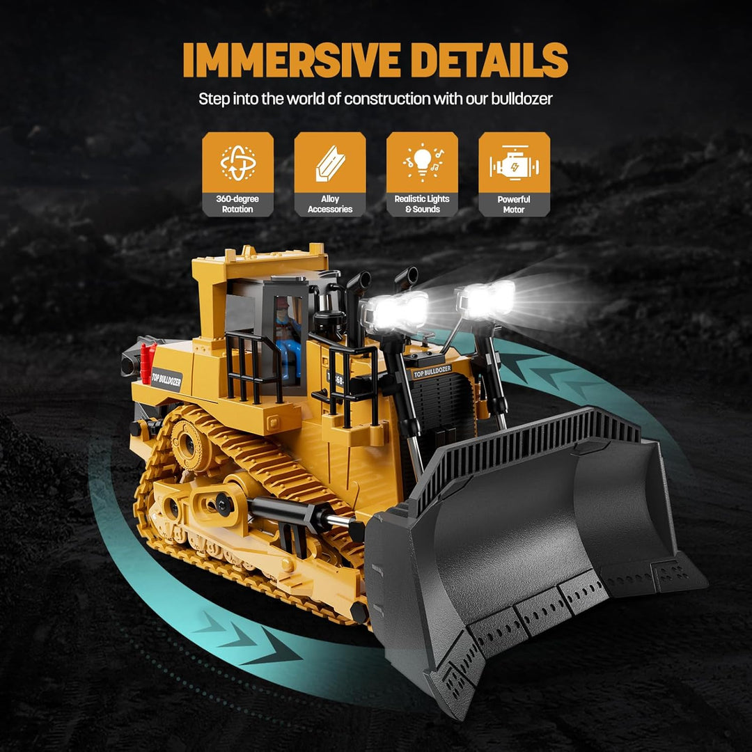 KIDMARKT Juguete de metal a control remoto para niños | Tractor de...