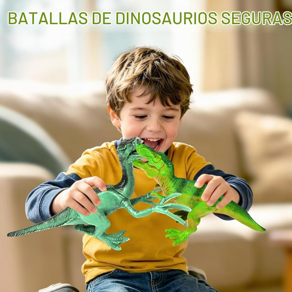 46 piezas de juguetes de dinosaurio para niños 3-5 5-7 figuras realistas de