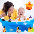 DMSKY 52 Pcs Halloween Rubber Ducks en Bulk, Assorted Styles