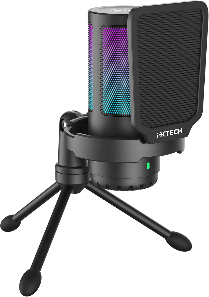 IXTECH - Micrófono USB para juegos para PC, micrófono condensador R...