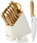 Juego de cuchillos, juego de cuchillos de cocina de 15 piezas con