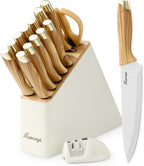 Juego de cuchillos, juego de cuchillos de cocina de 15 piezas con